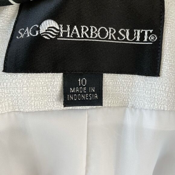 NWT Sag Harbor Suit White Jacket and Skirt Size 10 - Picture 10 of 16